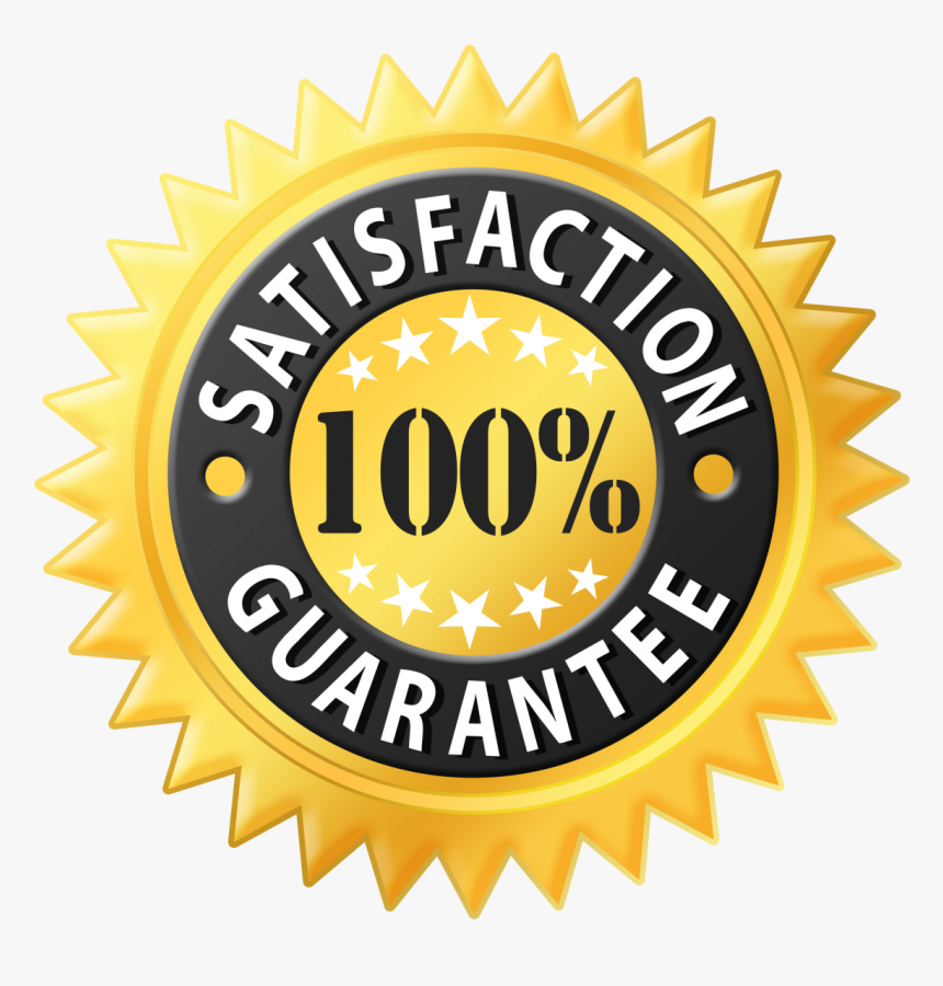 Money Back Guarantee Png- - 100 Percent Satisfaction Guarantee Png, Transparent Png