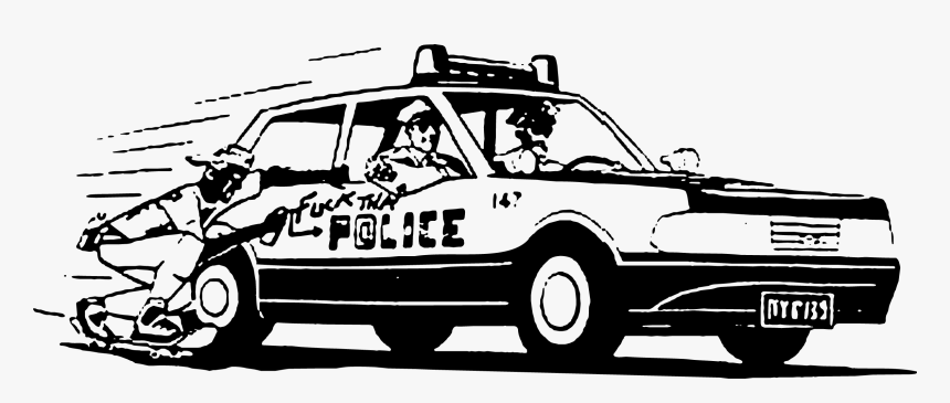 Police Car Police Officer - Fuck The Police Vector, HD Png Download
