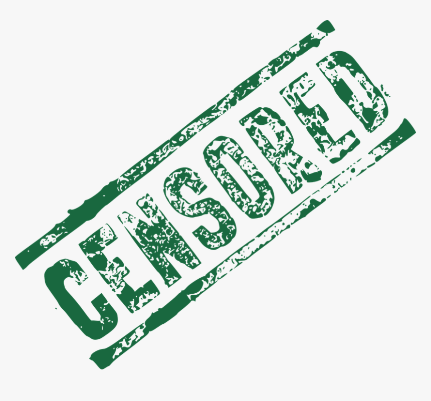 Censored, Green, Stamp, Mark, Flag - Censorship, HD Png Download