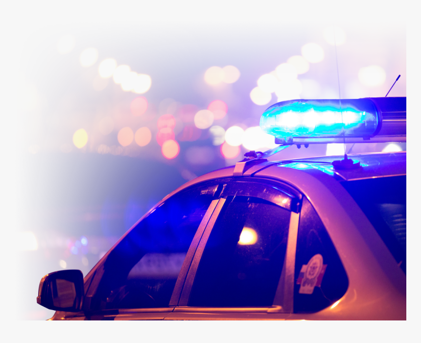Lights Of Police Car - Mid-size Car, HD Png Download