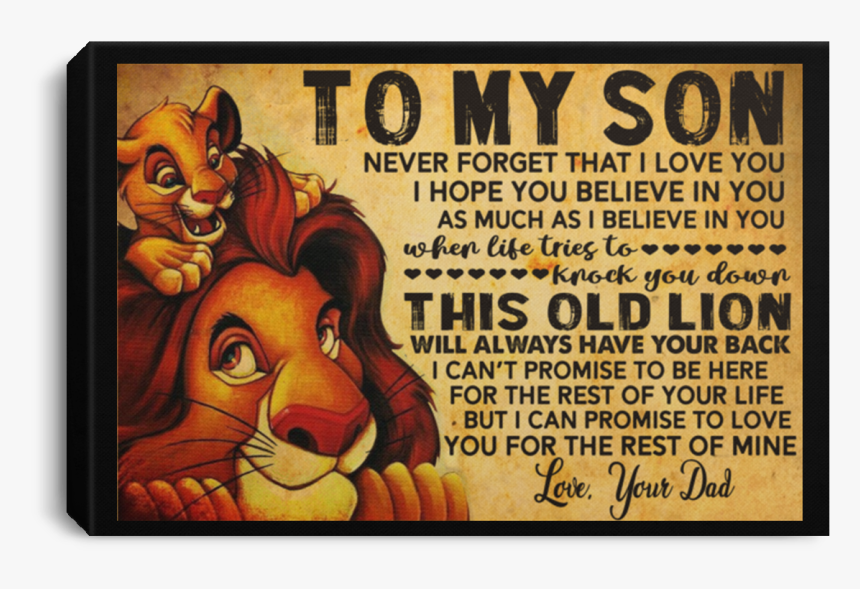 My Son Lion King Canvas, HD Png Download