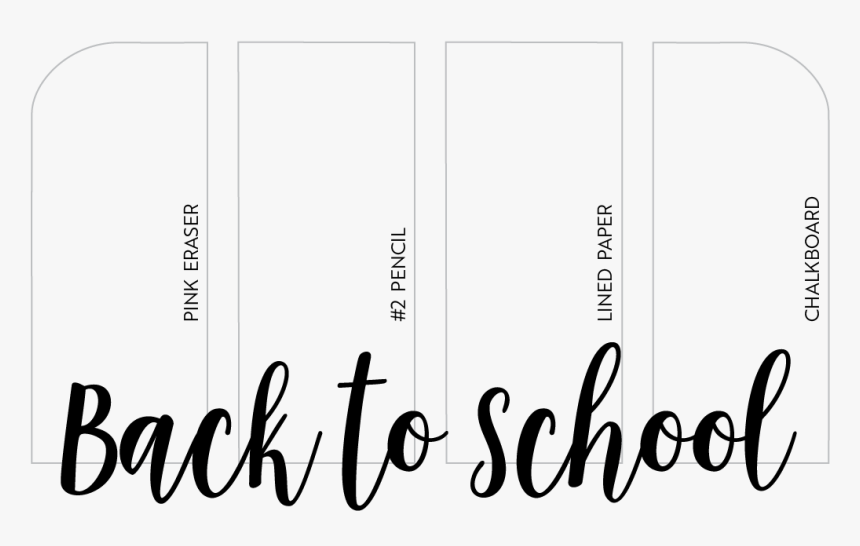 Back To School Handmade Watercolor Set By Rachel Beth - Calligraphy, HD Png Download