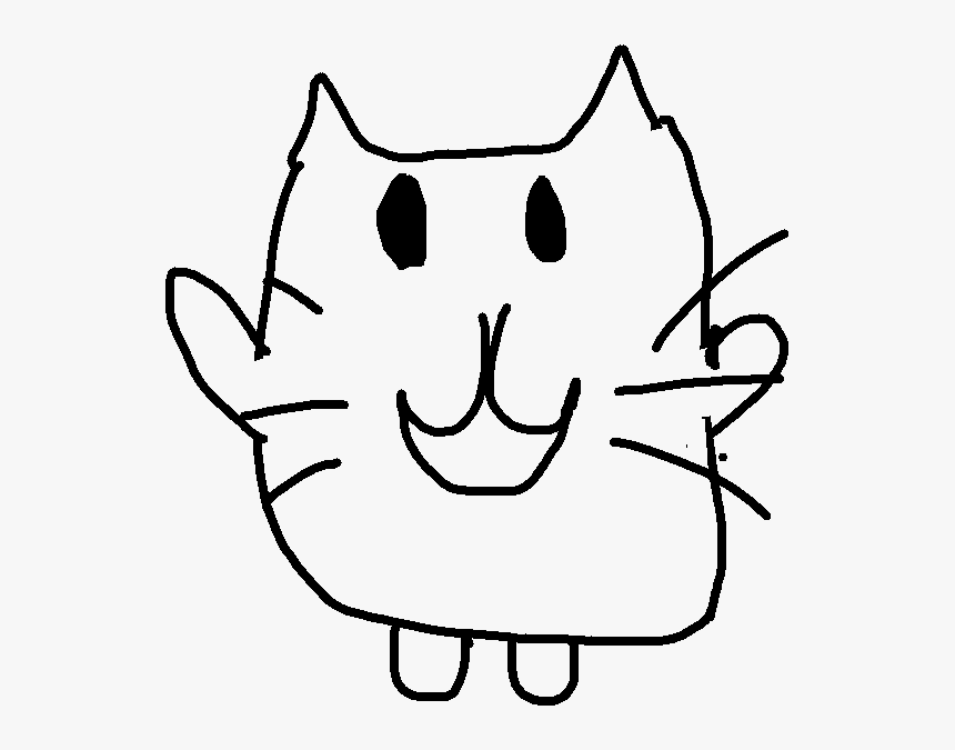 Cat - Drawing8, HD Png Download