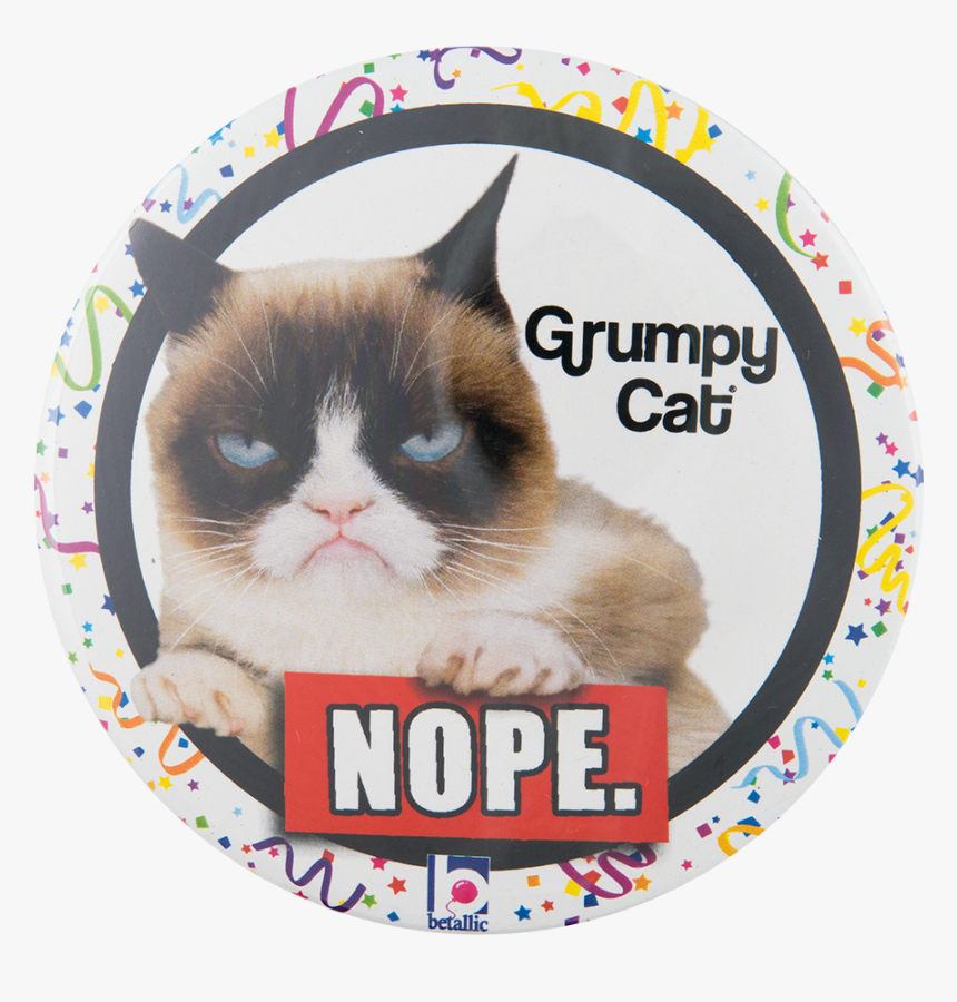 Grumpy Cat Social Lubricators Button Museum - Balloon, HD Png Download