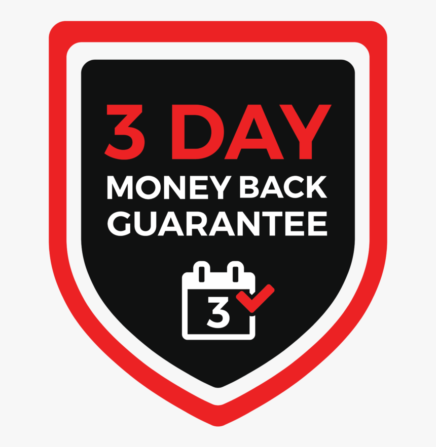 3 Day Money Back Guarantee - Black Friday 2011, HD Png Download