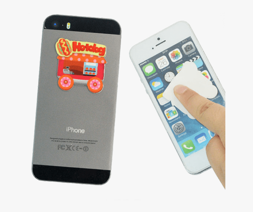 Cell Phone Screen Cleaner Sticker With Full Color Image 3d, HD Png