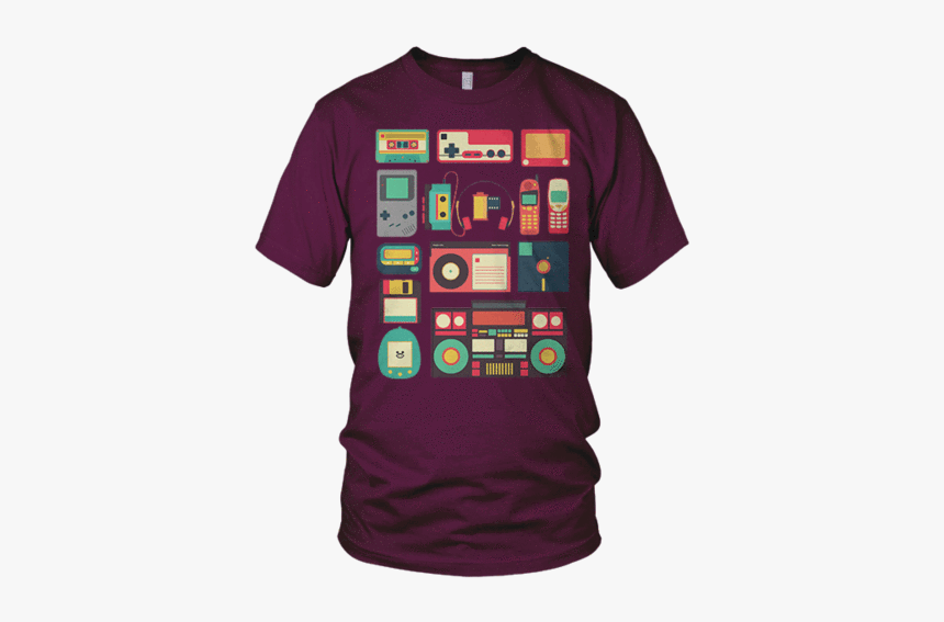 Never Forget - Tech Retro T Shirt, HD Png Download