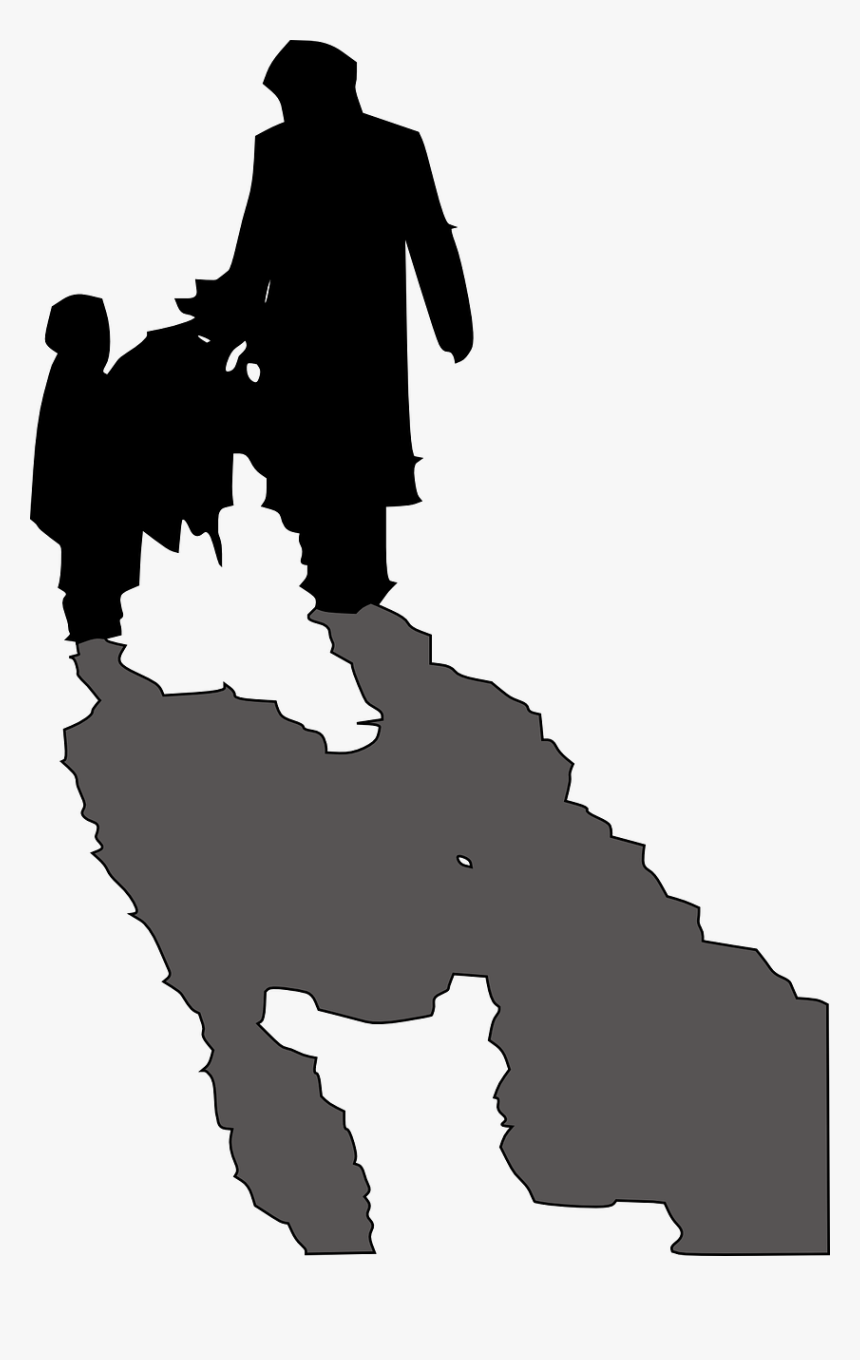 Carrying A Christmas Tree Silhouette, HD Png Download