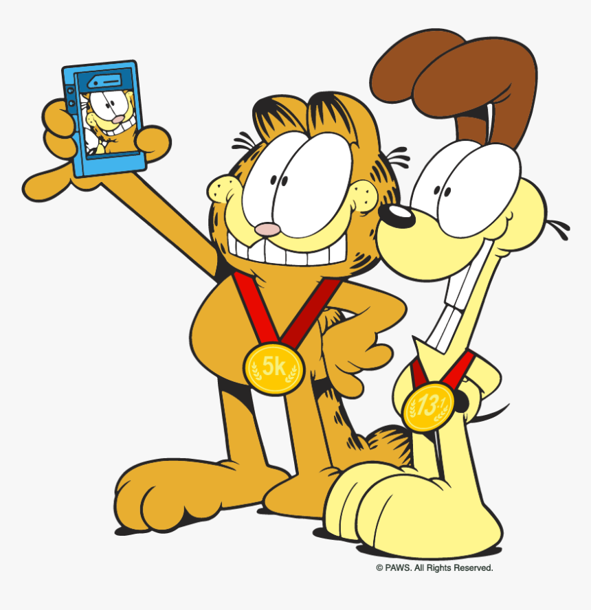 Garfield Selfie, HD Png Download