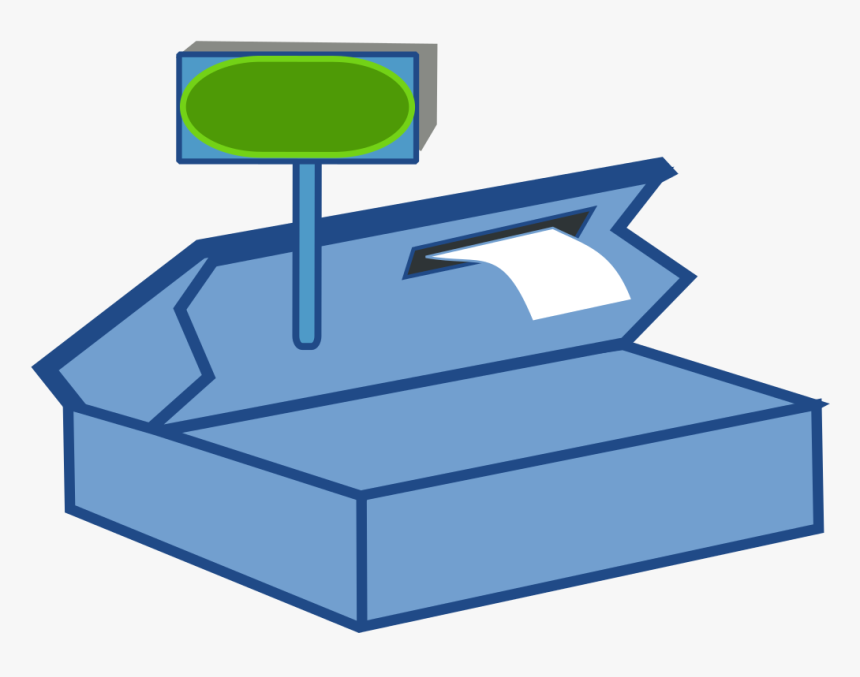 Cash Register Clip Art Download - Back Of A Cash Register, HD Png Download