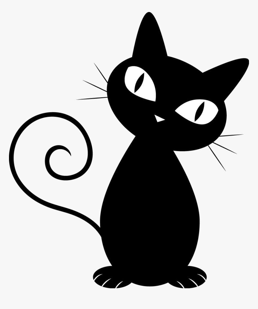 19 Cats Vector Element Huge Freebie Download For Powerpoint - Draw A Black Cat, HD Png Download