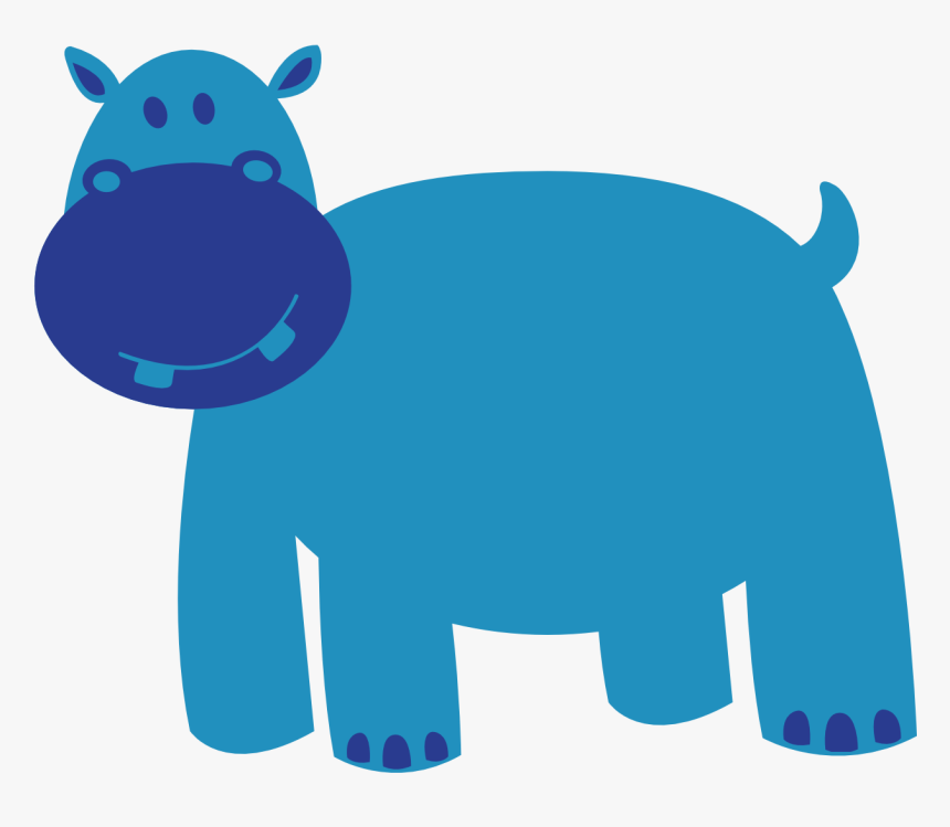 Colorful Animal Hippo Scalable Vector Graphics Svg - Animal Vector Png, Transparent Png