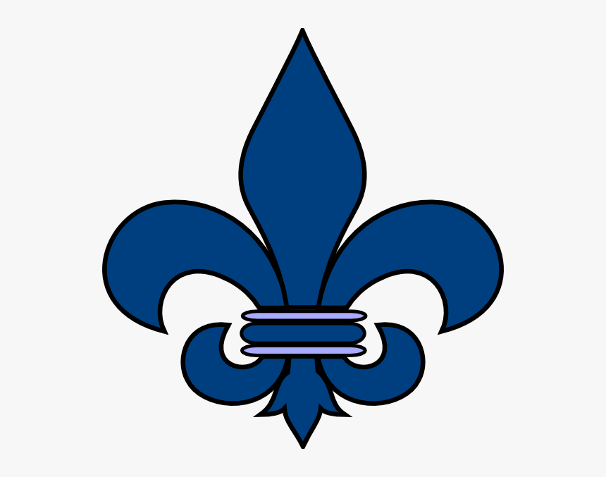 Blue Fleur De Lis Svg Clip Arts - Blue Fleurs De Lis, HD Png Download
