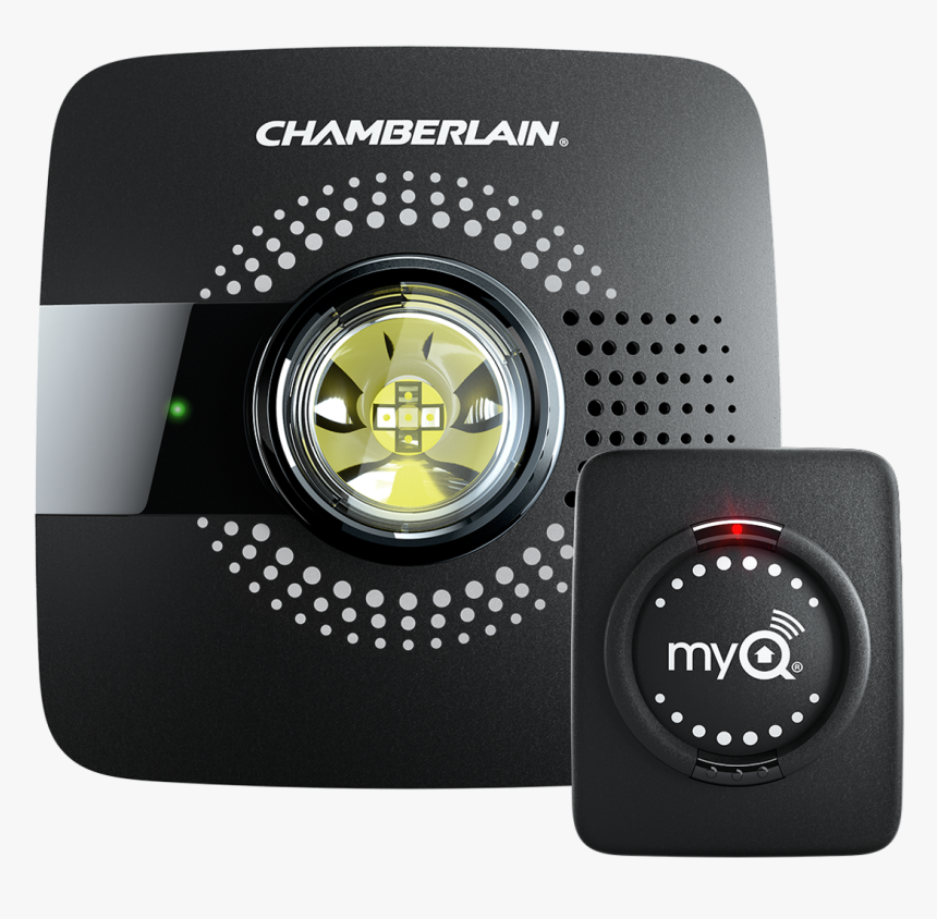 Myq G0301 D Myq Smart Garage Hub Hero - Chamberlain Myq Smart Garage Hub, HD Png Download