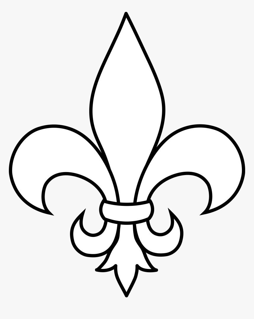 Black And White Fleur De Lis Outline Fleur De Lis White Hd Png Download Transparent Png Image Pngitem