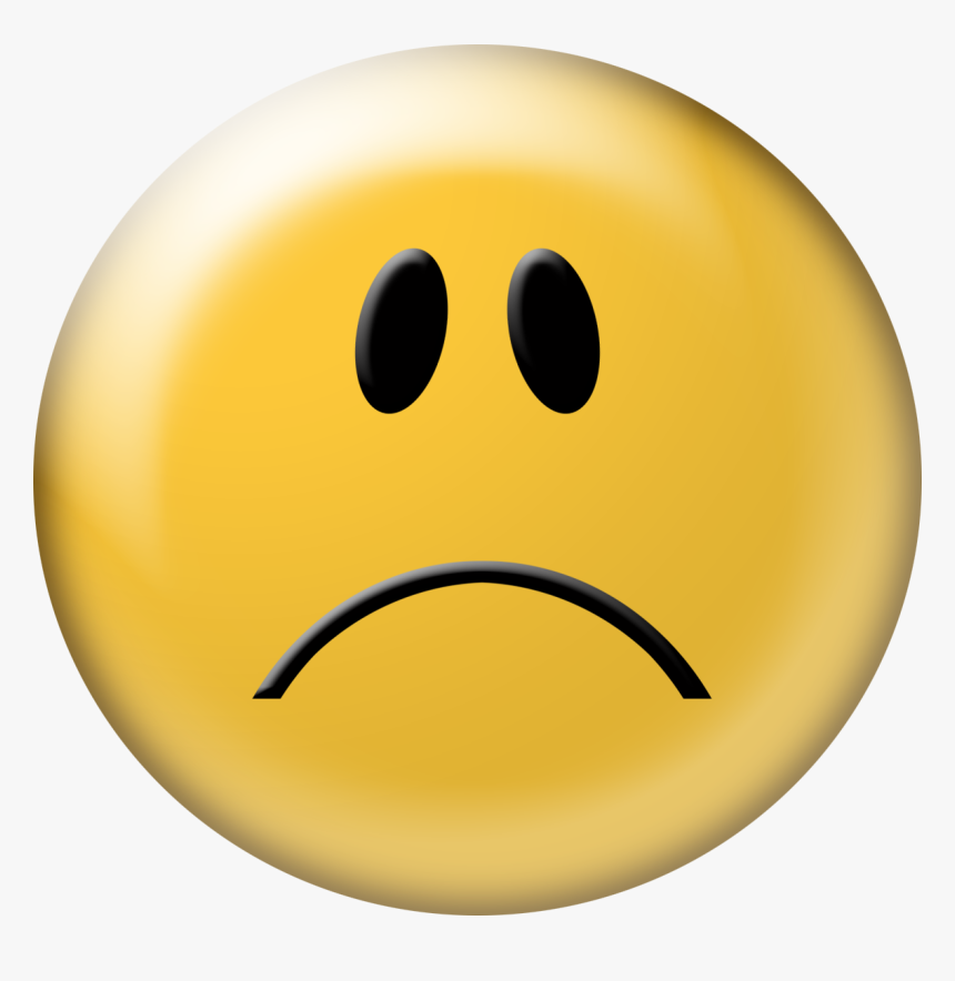 Emoticon Face Frown Ge - Smiley, HD Png Download