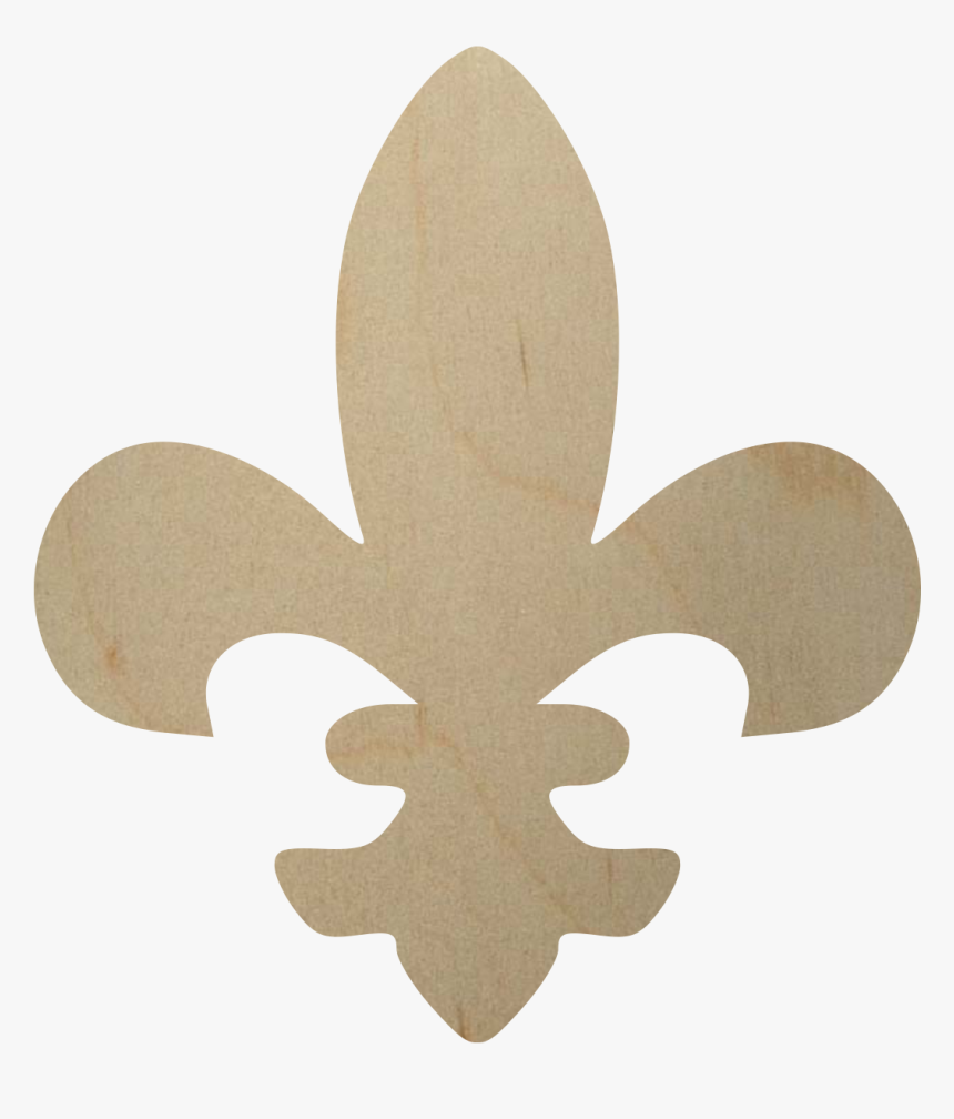 Wooden Fleur De Lis Cutout - Wooden Fleur De Lis, HD Png Download