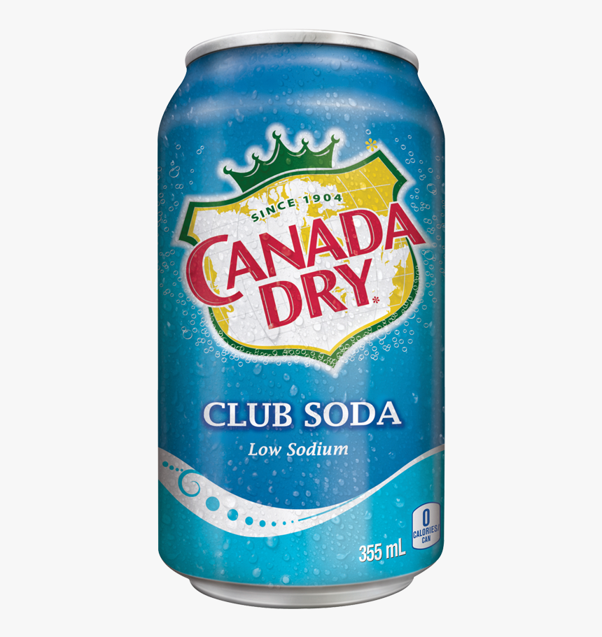 Canada Dry Club Soda 355 Ml 12/case - Canada Dry Ginger Ale, HD Png Download