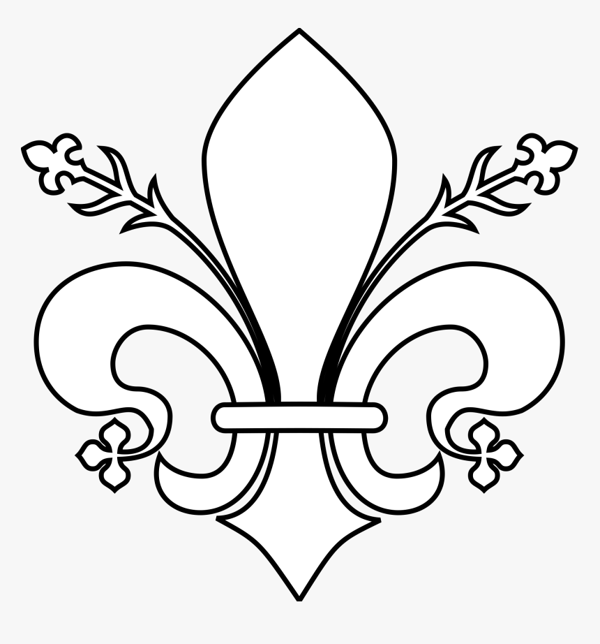 Fleur De Lis Png File Meuble Héraldique Fleur De Lis - Flor De Liz Para Colorir, Transparent Png