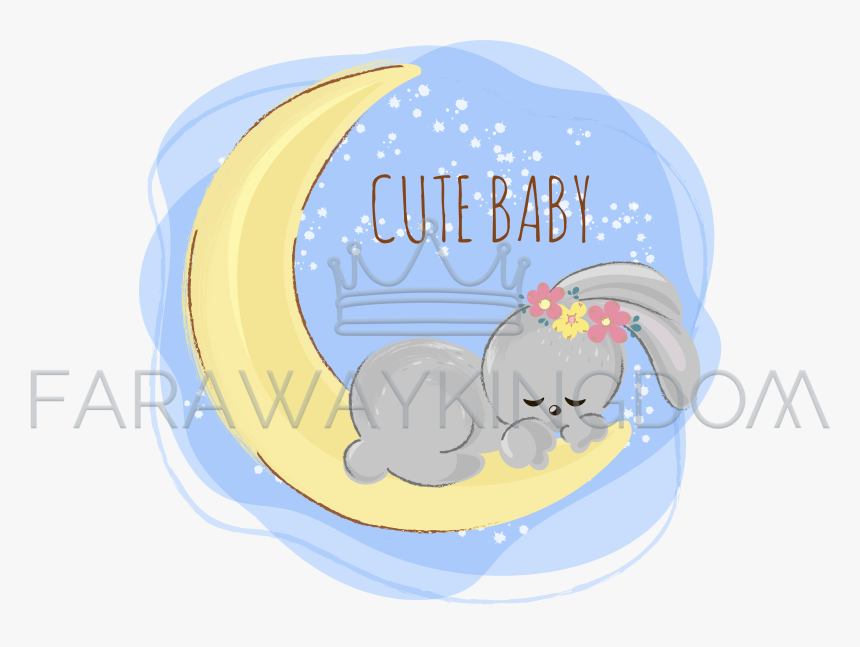 Sleeping Hare Cartoon Forest Animal Vector Illustration - Cartoon, HD Png Download