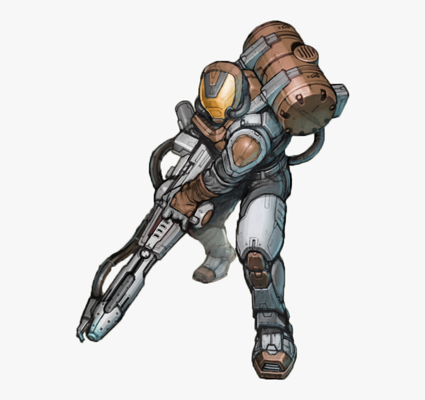 Ijxlt98 - Halo Wars Flame Marine, HD Png Download