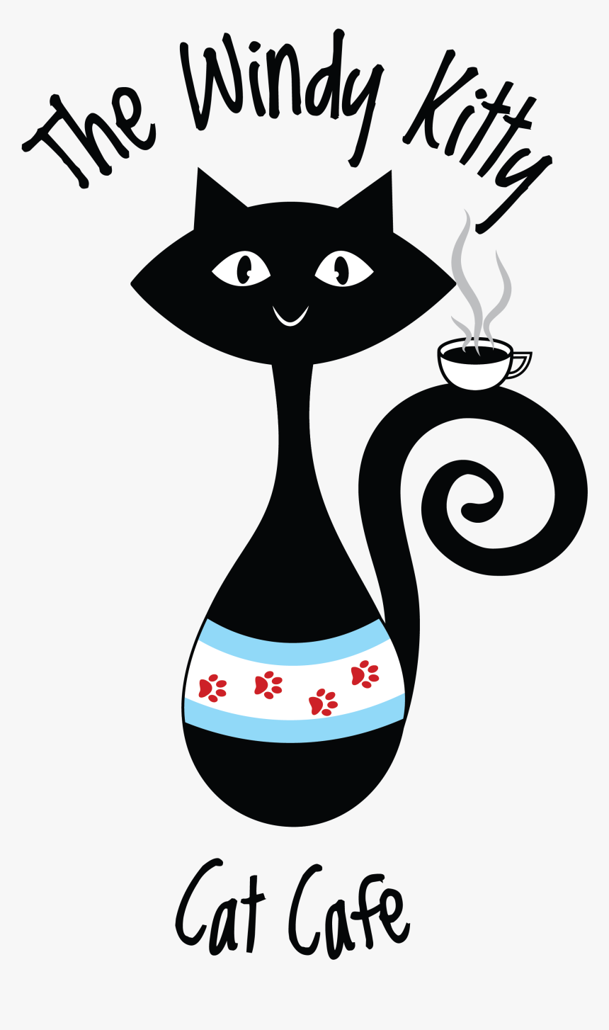 Kitty Cat Png - Windy Kitty Cat Cafe, Transparent Png
