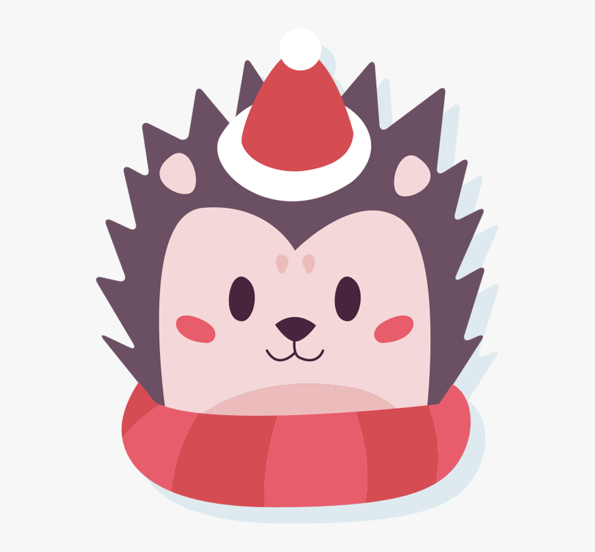 Cute Winter Animals Clipart - Animal With Winter Accessories, HD Png Download