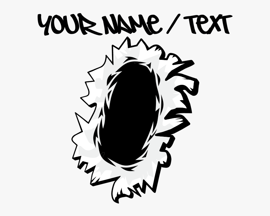 Transparent Ripped Hole Png - Shower Curtains, Png Download