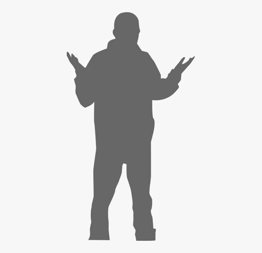 Transparent Rapper Clipart - Single Man Black Png, Png Download