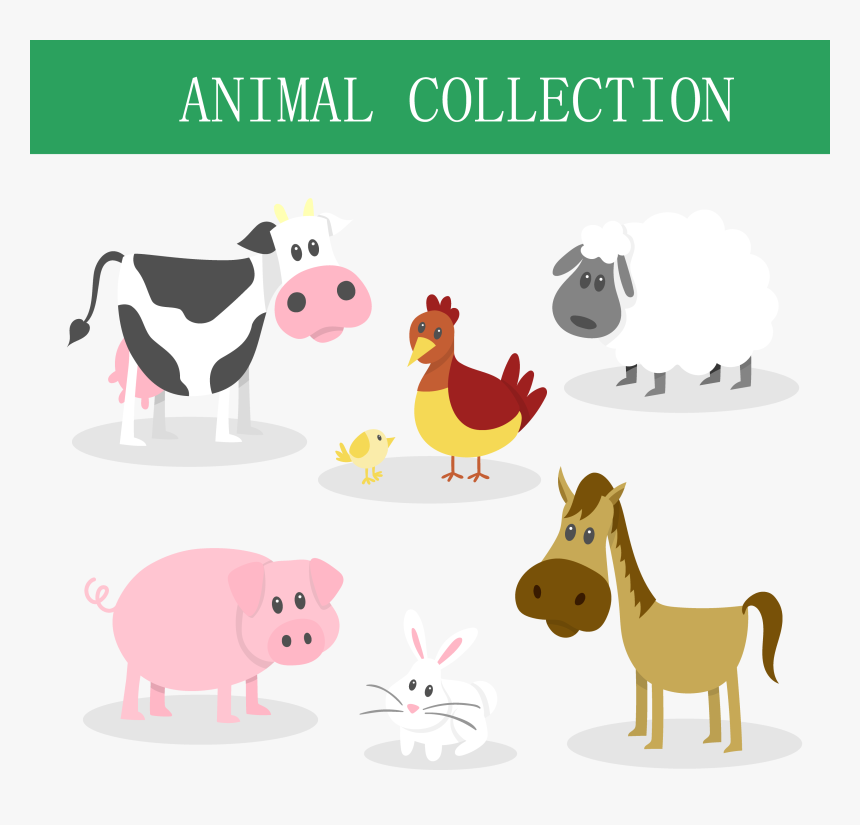 Domestic Pig Horse Speelboerderij Pierewiet Cattle - Free Clipart Farm Animals Transparent Background, HD Png Download