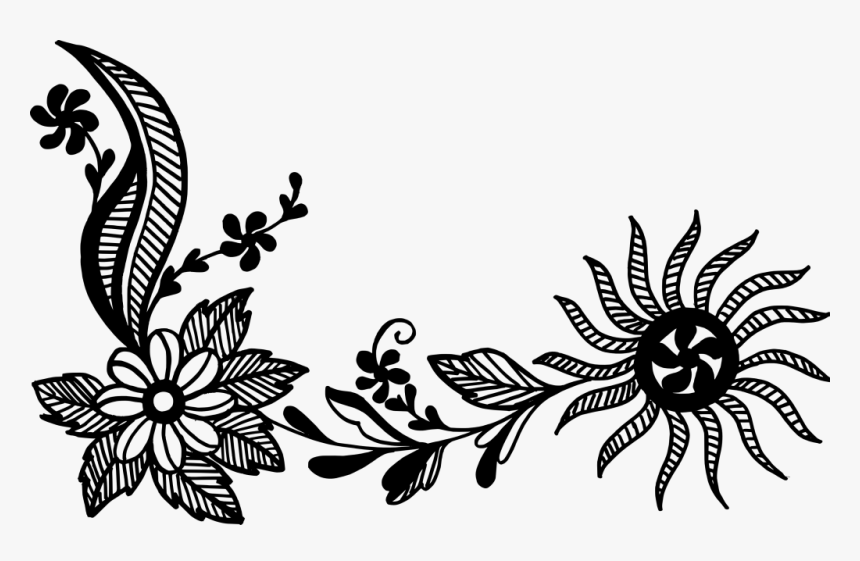 Corner Floral Png Vector, Transparent Png
