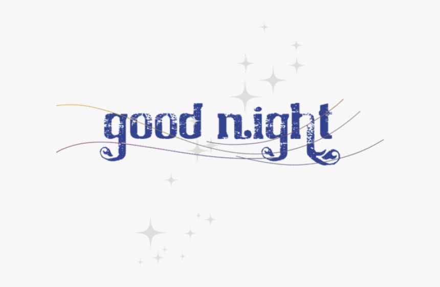 Good Night Png Transparent Images - Calligraphy, Png Download