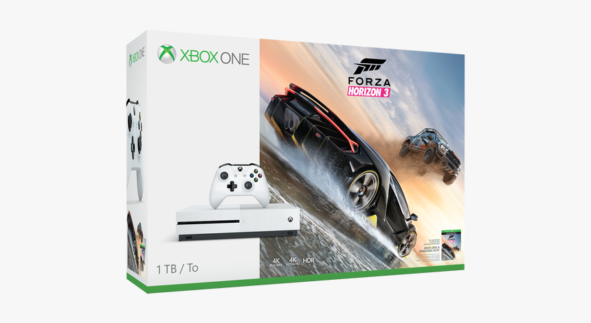 Xbox One S Bundles Forza Horizon 3 Halo Wars - Xbox One S Forza 500gb, HD Png Download