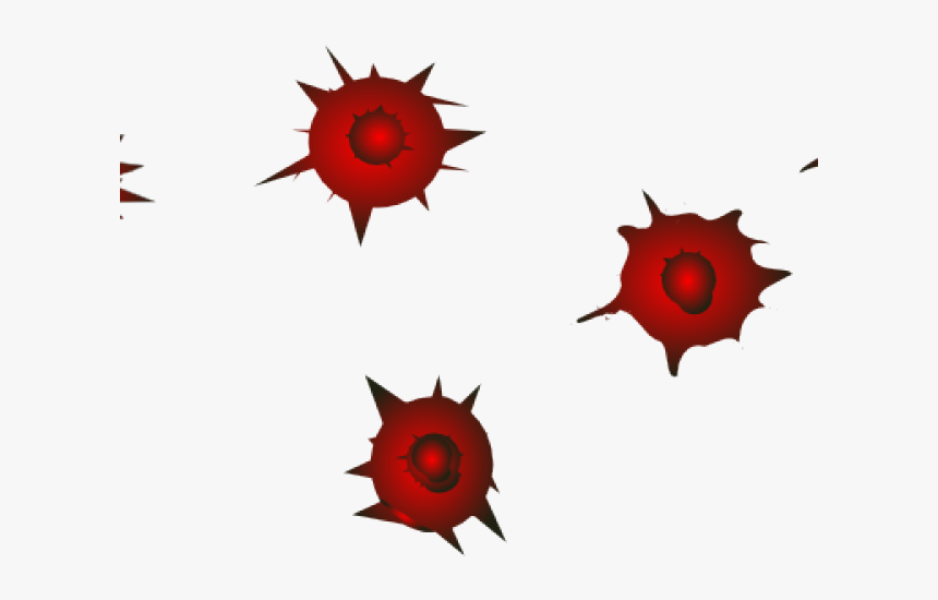 Gunshot Clipart Ripped Hole - Vector Bullet Hole Silhouette, HD Png Download