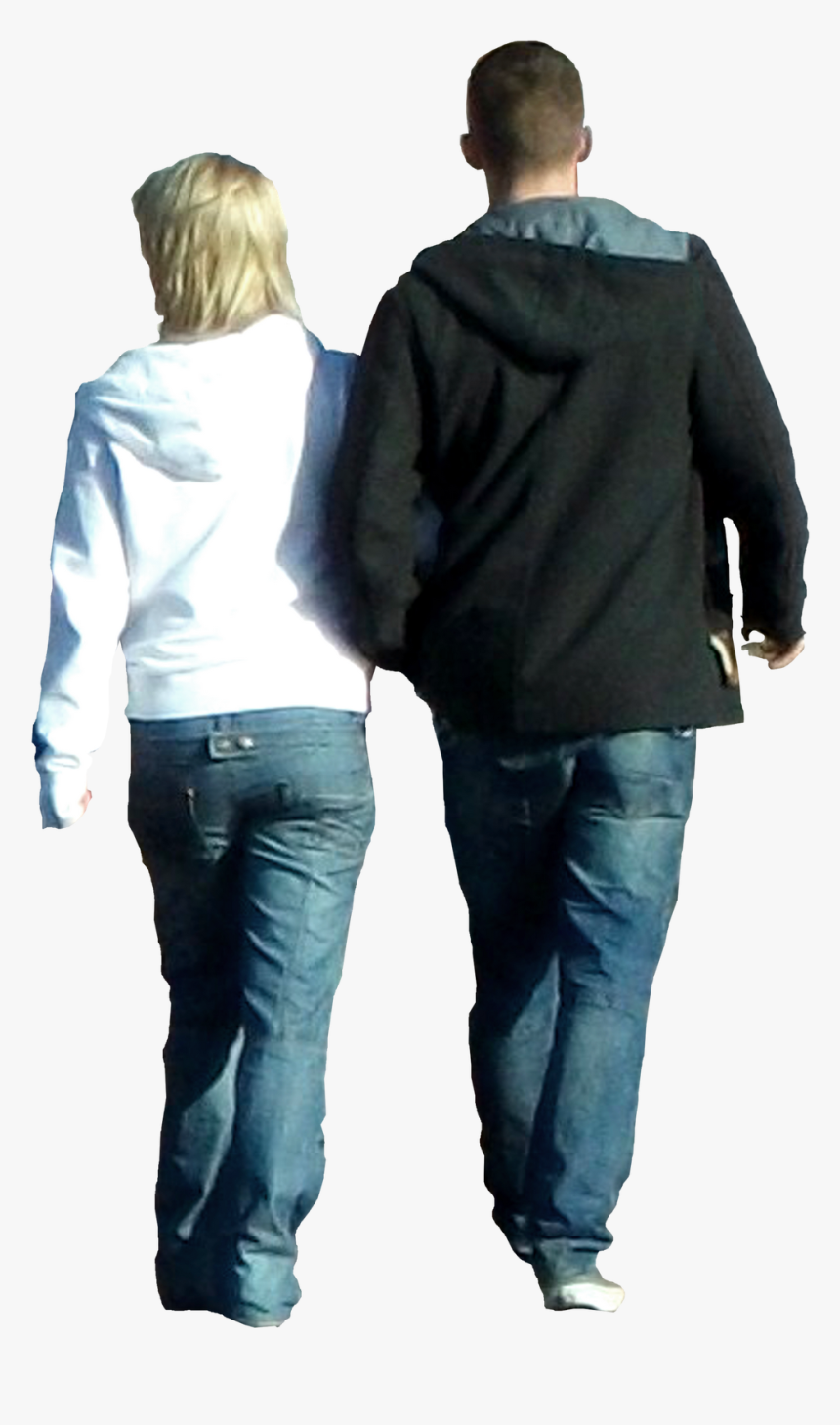 Jeans - Group People Walking Away Png, Transparent Png