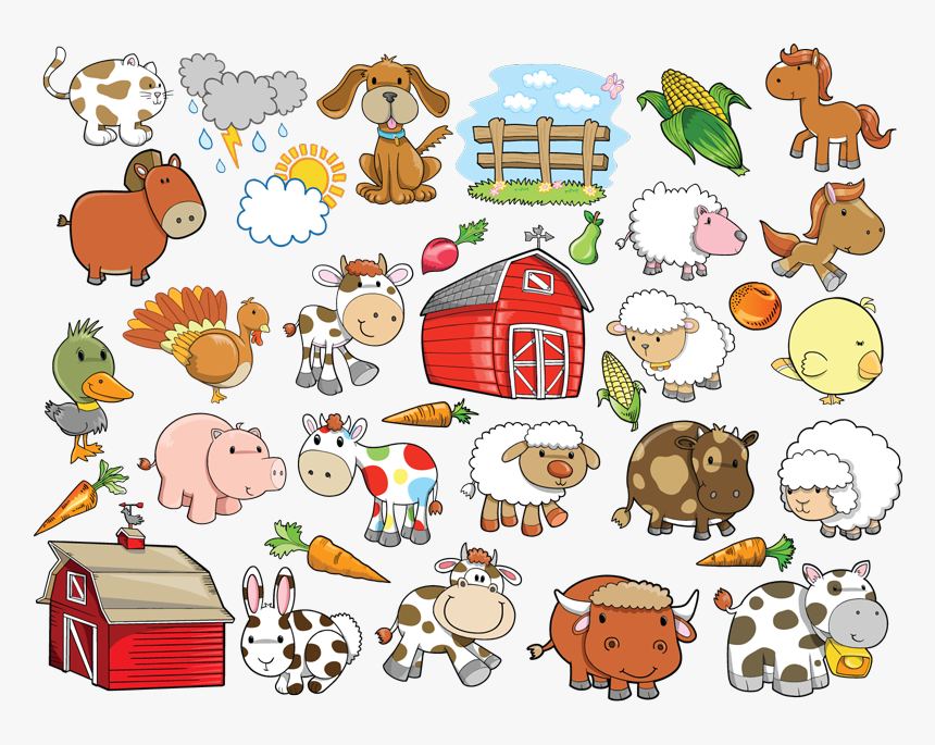 Cartoon Animals Vector Free Download, HD Png Download