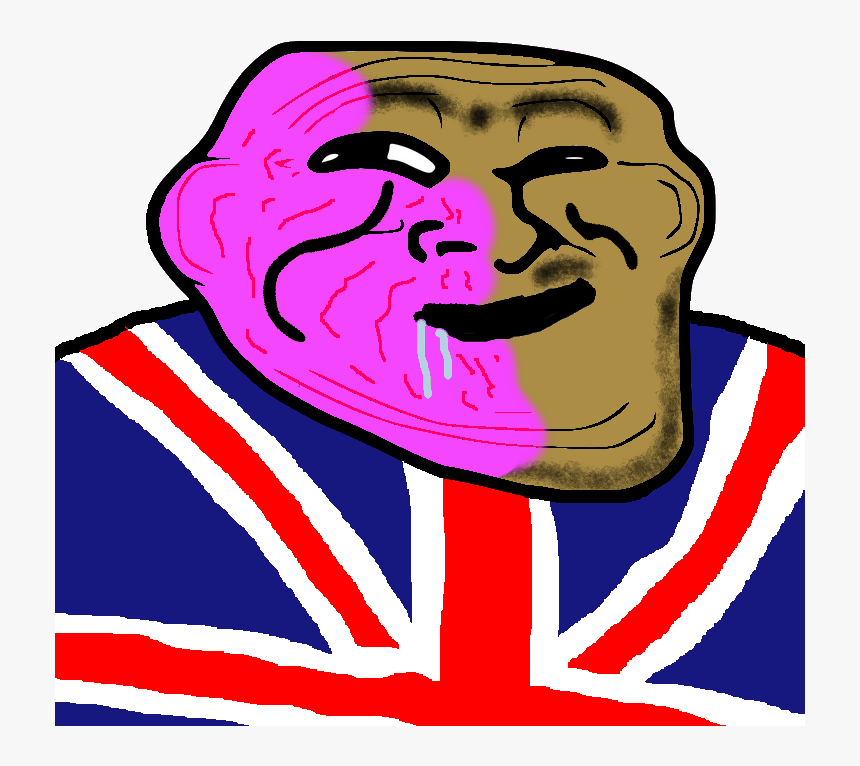 106kib, 750x750, Brit Trollface, HD Png Download