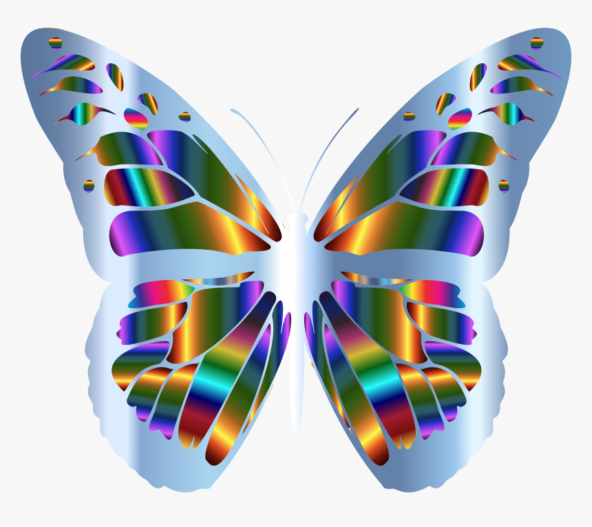 Iridescent Monarch Butterfly 23 Clip Arts - Iridescent Clipart, HD Png Download