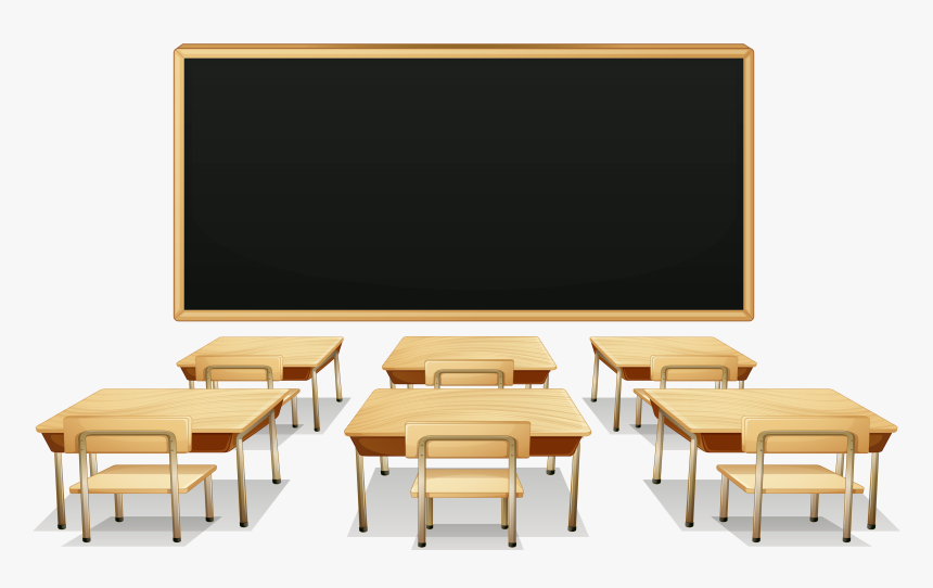 Student Clipart Desk - Tables And Chairs Classroom, HD Png Download