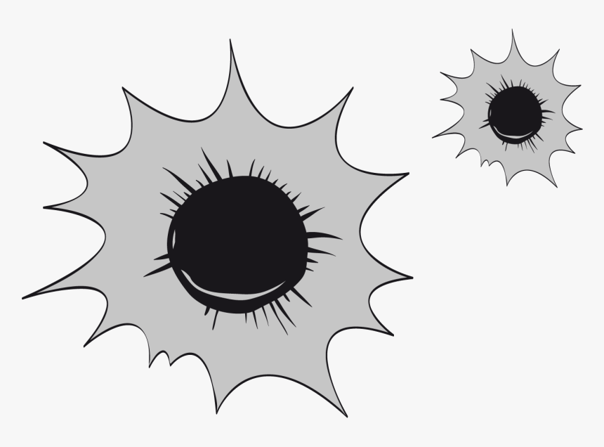 Hole Vector - Orificios De Balas Png, Transparent Png