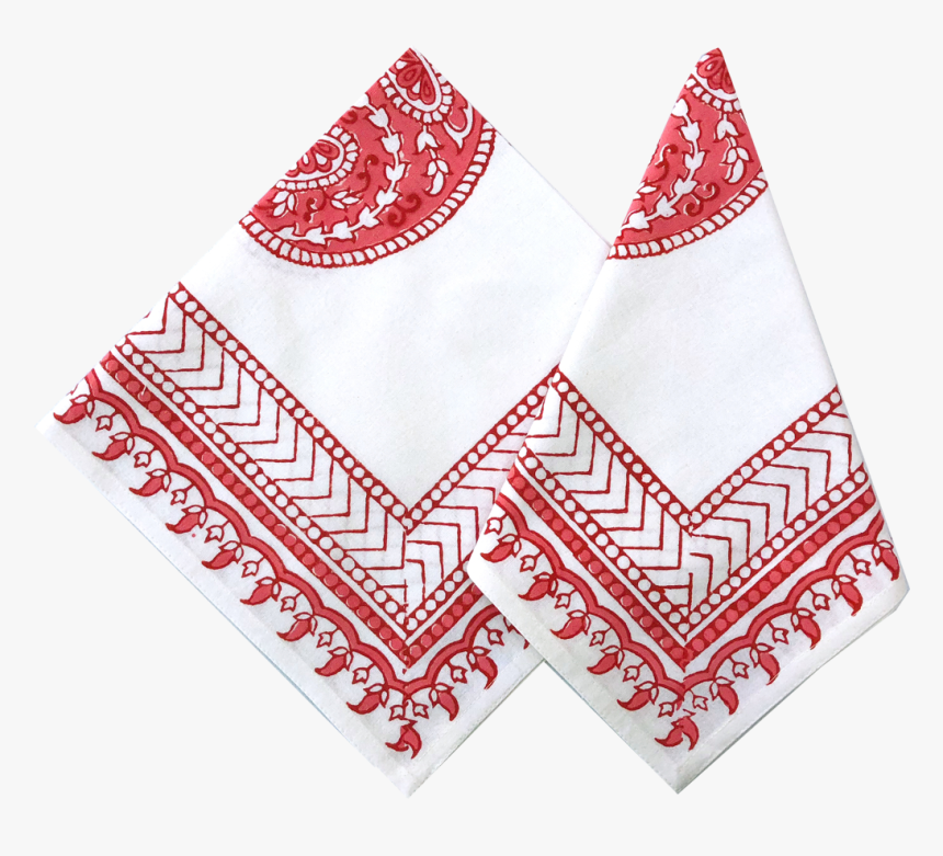 Napkin Paisley Doodle Berry Folded - Patchwork, HD Png Download