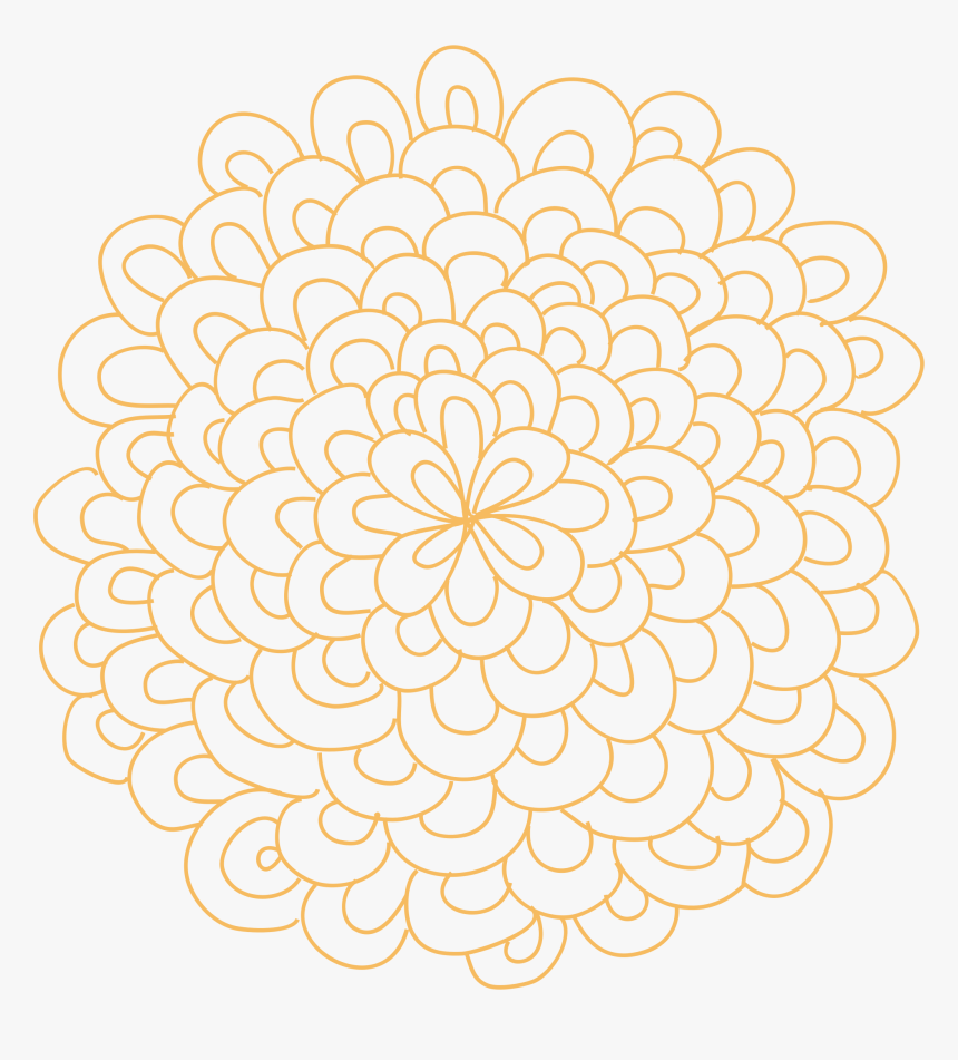 Transparent Flower Clip Art - Circle Flower Pattern Png, Png Download