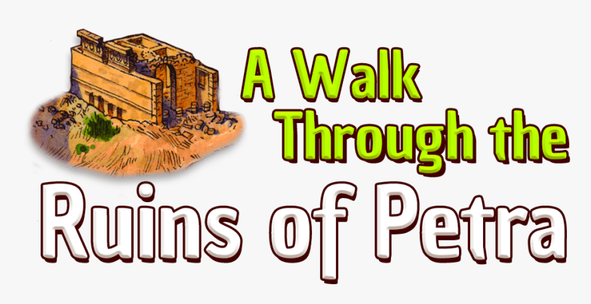 A Walk Through The Ruins Of Petra - Poster, HD Png Download