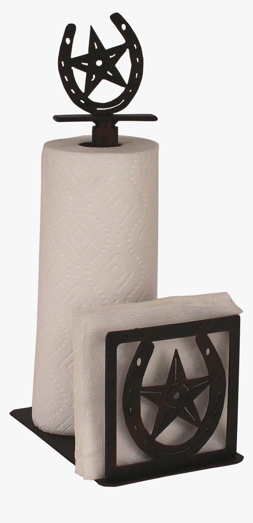 Iron Horseshoe/star Short Paper Towel And Napkin Holder - Napkin Holder, HD Png Download