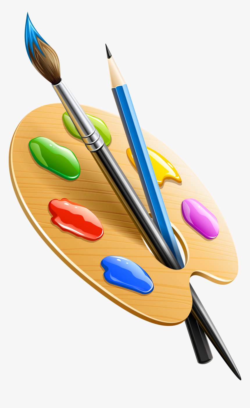 Palette Png - Art Paint Brush Png, Transparent Png