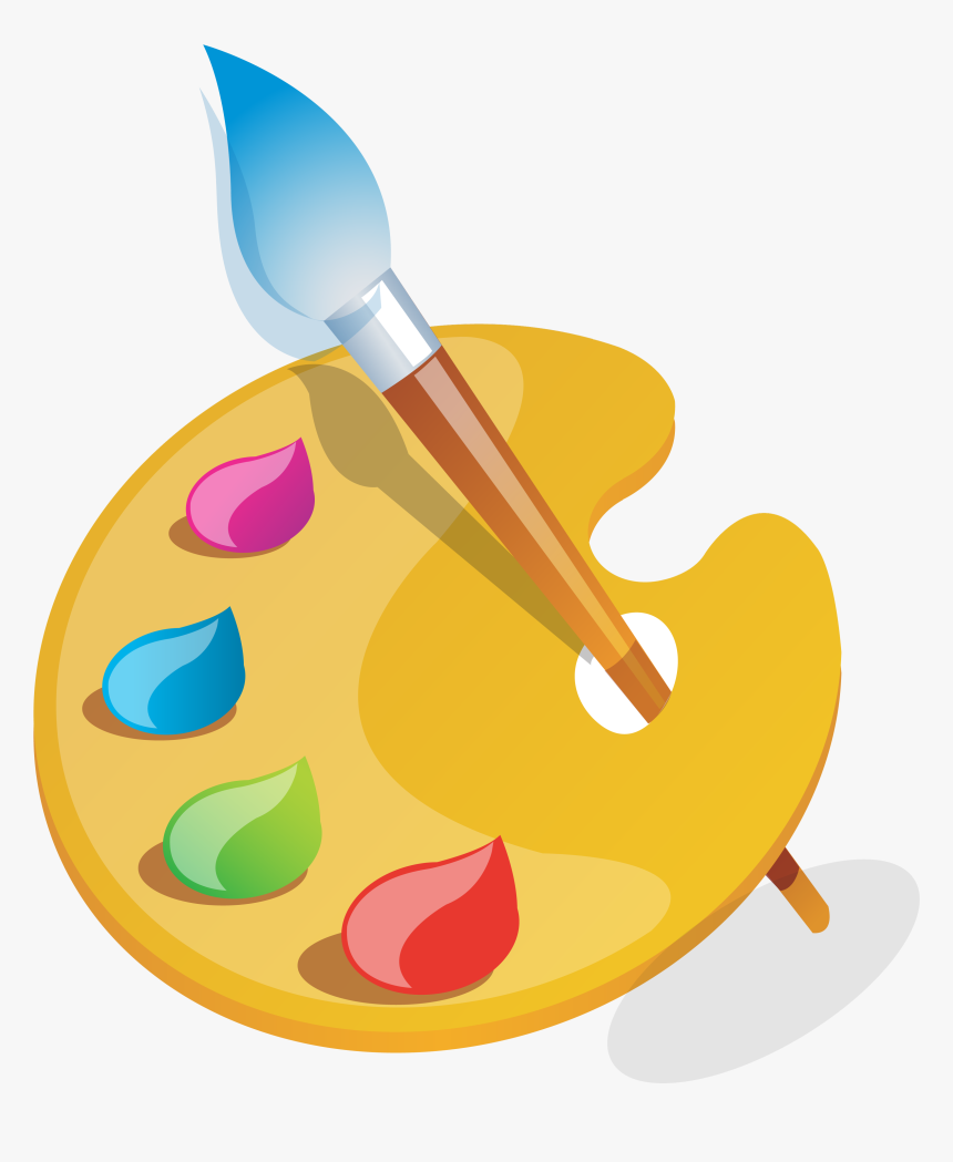 Palette Painting Holi Paintbrush Free Clipart Hq Clipart - Paleta De Cores Png, Transparent Png