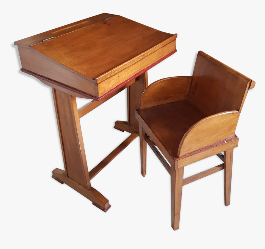 D Student Desk And Chair 
 Src Https - End Table, HD Png Download