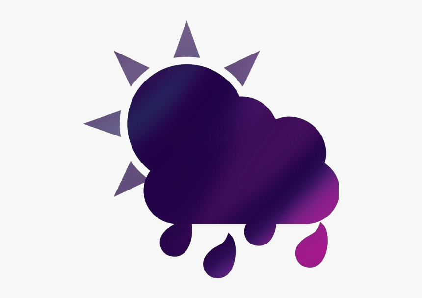 Sun Rain Cloud Png Transparent Image For Download - Illustration, Png Download