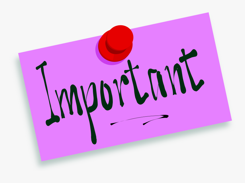 Thumbtack Note Important Clip Arts, HD Png Download