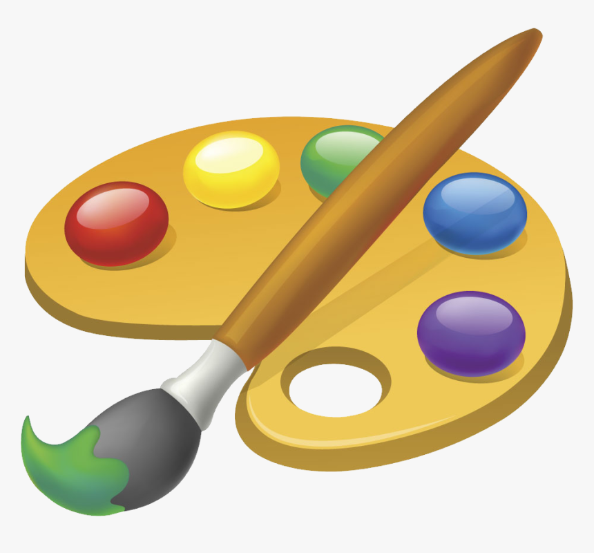 Transparent Paint Palette Png - Dibujo Paleta De Acuarela, Png Download